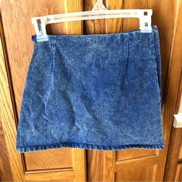 NWT ASSEMBLY New York Stonewashed Denim Mini Skirt Size XS - Picture 7 of 12